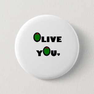 Badge Rond 5 Cm Olive vous