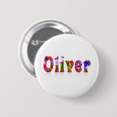 Badge Rond 5 Cm Oliver (Devant & derrière)