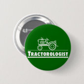 Badge Rond 5 Cm Ologiste de Tracteur vert (Devant & derrière)