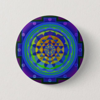 Badge Rond 5 Cm Om (AUM) Yantra mandala