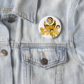 Badge Rond 5 Cm Om Lotus (En situation)