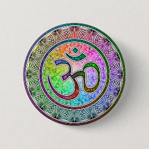 Badge Rond 5 Cm OM-mandala