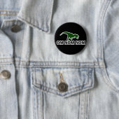 Badge Rond 5 Cm Om Nom Nom Nom Dinosaur Rawr a faim (En situation)