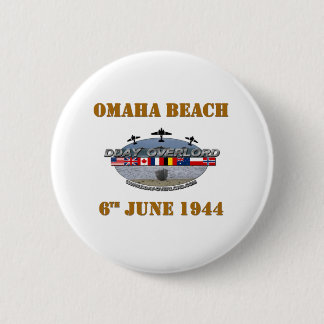 Badge Rond 5 Cm Omaha Beach 6 juin 1944