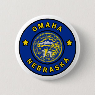 Badge Rond 5 Cm Omaha Nebraska