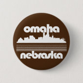 Badge Rond 5 Cm Omaha Nebraska (Devant)