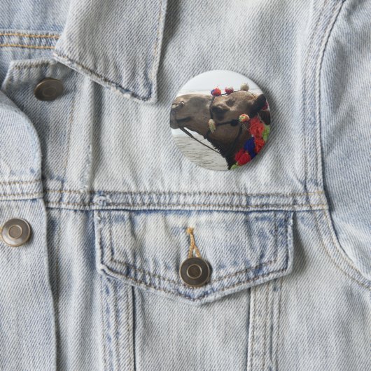 Badge Rond 5 Cm Oman Mascate Photo Art (En situation)