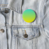 Badge Rond 5 Cm Ombre jaune turquoise (En situation)