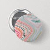 Badge Rond 5 Cm ombre pastel menthe corail rose marbre tourbillons (Devant & derrière)