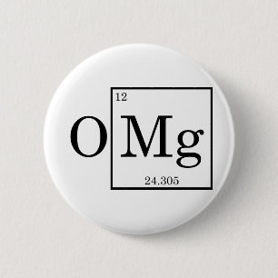 Badge Rond 5 Cm OMG - Magnésium - magnésium - table périodique