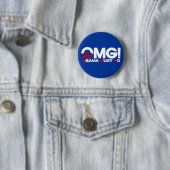 Badge Rond 5 Cm OMG ! Obama doit aller (En situation)