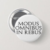 Badge Rond 5 Cm Omnibus de modus dans Rebus (Devant & derrière)