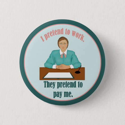 Badge Rond 5 Cm On fait semblant (Devant)
