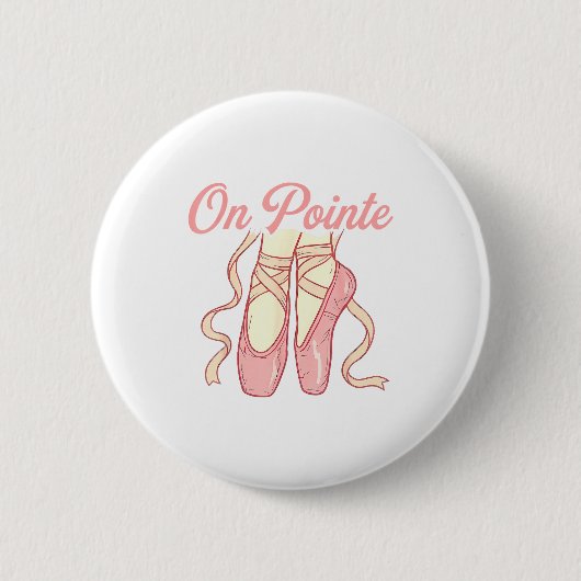 Badge Rond 5 Cm On Inte Ballet Funny Ballerina Pun Dance  (Devant)