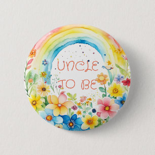 Badge Rond 5 Cm Oncle Bouton Baby shower