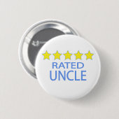 Badge Rond 5 Cm Oncle cinq étoiles (Devant & derrière)