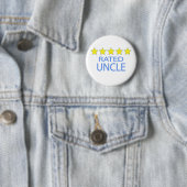 Badge Rond 5 Cm Oncle cinq étoiles (En situation)