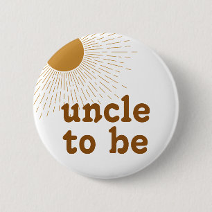 Badge Rond 5 Cm Oncle de Baby shower modifiable