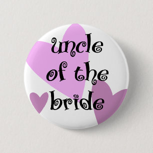 Badge Rond 5 Cm Oncle de la jeune mariée