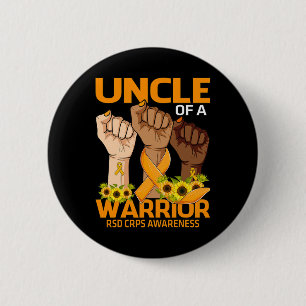 Badge Rond 5 Cm Oncle de la main d'un guerrier RSD sensibilisation