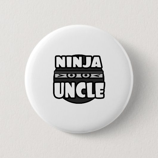 Badge Rond 5 Cm Oncle de Ninja (Devant)