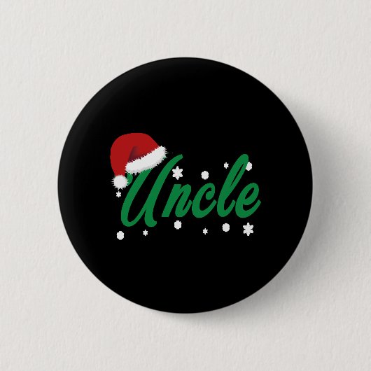 Badge Rond 5 Cm Oncle de Noël (Devant)