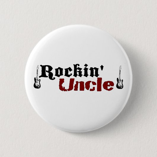 Badge Rond 5 Cm Oncle de Rockin (Devant)