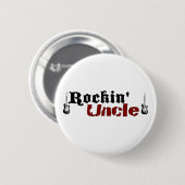 Badge Rond 5 Cm Oncle de Rockin (Devant & derrière)