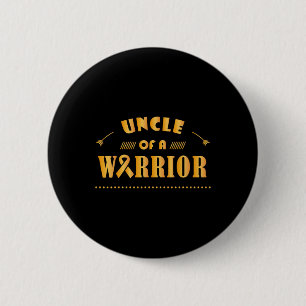 Badge Rond 5 Cm Oncle D'Un Guerrier Académicien Du Ruban Cancer De
