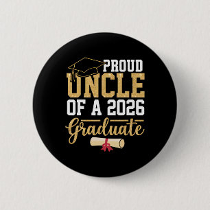 Badge Rond 5 Cm Oncle fier d'un diplômé de 2026 Terminale Cl de 20