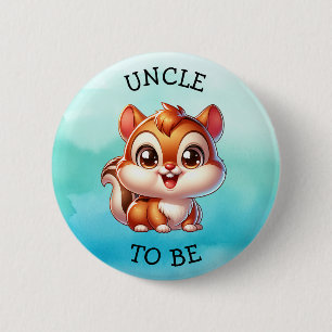 Badge Rond 5 Cm Oncle   Le Baby shower des créations forestières, 