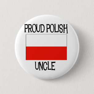 Badge Rond 5 Cm Oncle polonais fier