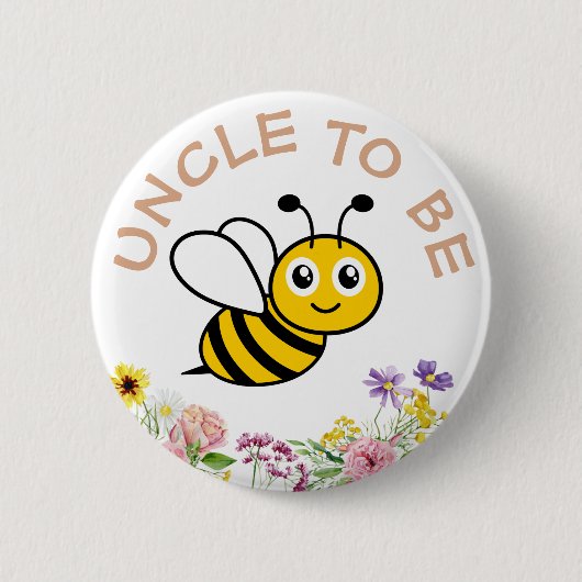 Badge Rond 5 Cm Oncle Pour Être Douce Comme Peut Être (Devant)