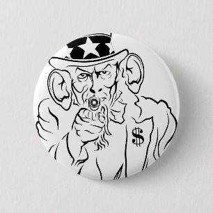 Badge Rond 5 Cm Oncle Sam