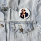 Badge Rond 5 Cm Oncle Sam (En situation)
