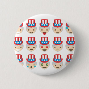 Badge Rond 5 Cm oncle sam emoji