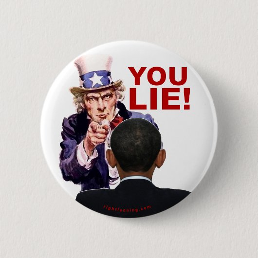 Badge Rond 5 Cm Oncle Sam Tu Mens (Devant)