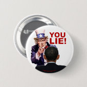 Badge Rond 5 Cm Oncle Sam Tu Mens (Devant & derrière)