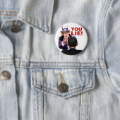 Badge Rond 5 Cm Oncle Sam Tu Mens (En situation)