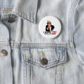 Badge Rond 5 Cm Oncle Sam VEUT QUE TU PULES MON DOIGT (En situation)