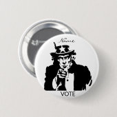 Badge Rond 5 Cm Oncle Sam veut vous Thunder_Cove (Devant & derrière)