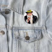 Badge Rond 5 Cm Oncle Shmuel (En situation)