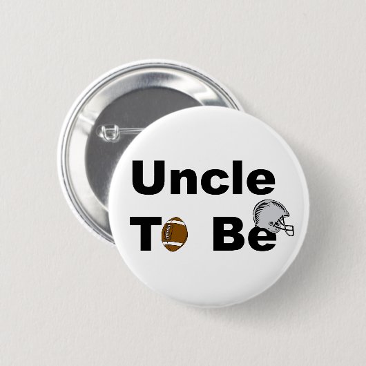 Badge Rond 5 Cm Oncle To Be (Devant & derrière)