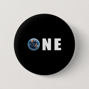 Badge Rond 5 Cm One Planet S'Occuper It Jour des terres Outfit Cad