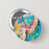 BADGE ROND 5 CM ONGLET FAIRY GRAPE (Devant & derrière)