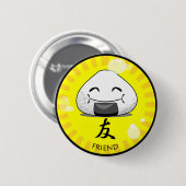 Badge Rond 5 Cm Onichibi - ami (Devant & derrière)