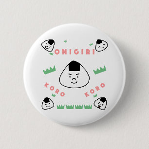 Badge Rond 5 Cm Onigiri Koro Koro (les boules de riz roulantes)