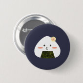 Badge Rond 5 Cm Onigiri Sushi (Devant & derrière)