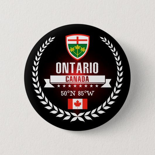 Badge Rond 5 Cm Ontario (Devant)