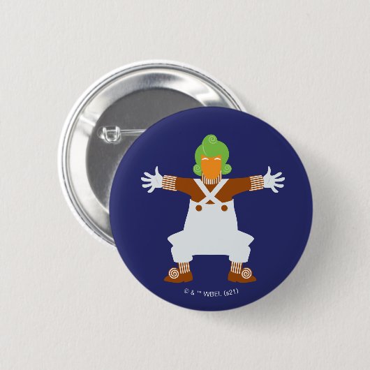 Badge Rond 5 Cm Oompa Loompa (Devant & derrière)